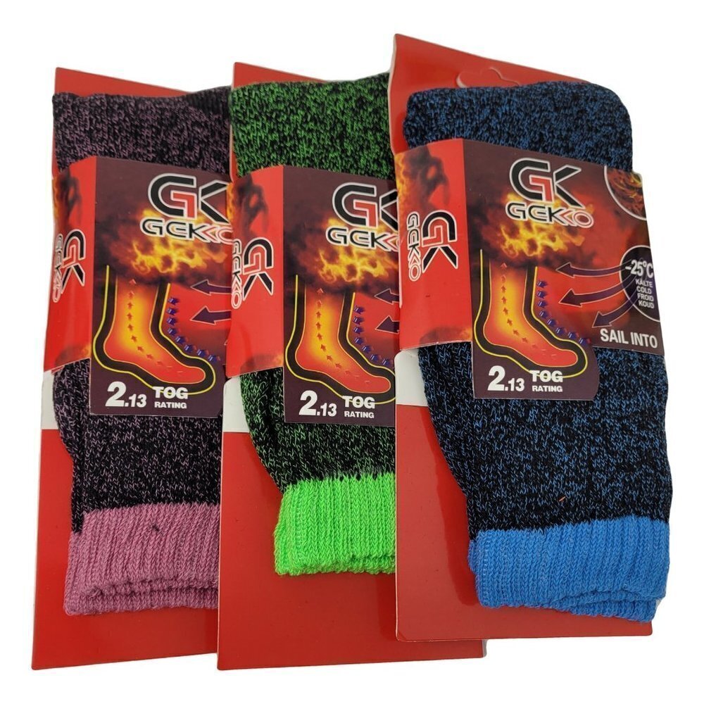 Women's Thermal Winter Socks, Heavy Duty Crew Work Warm Sox * Size 9-11 * 3-Pack
